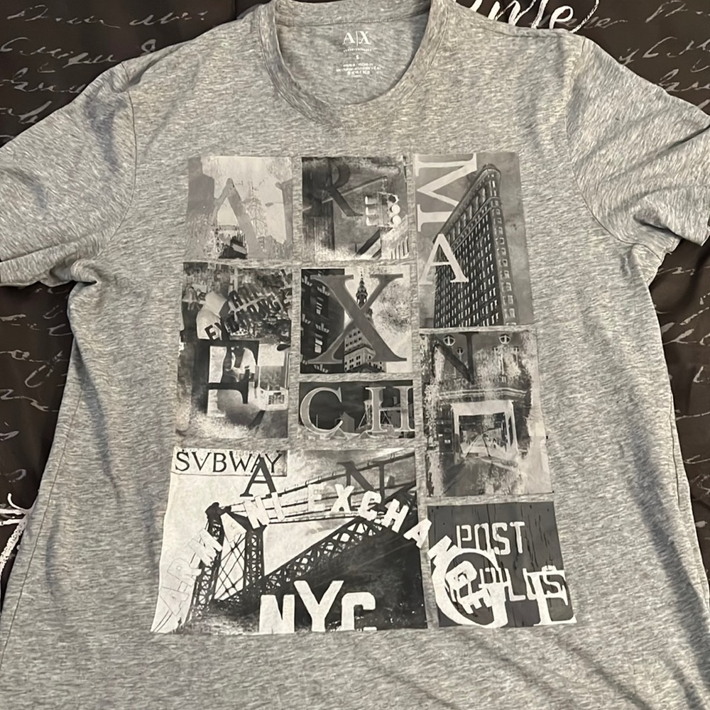 Armani Exchange Gray Small Shirt